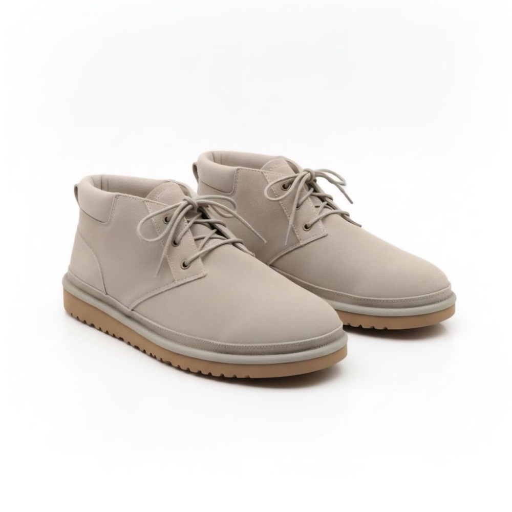 UGG Chukka Boots Men's Beige Suede Lace Up Size 12